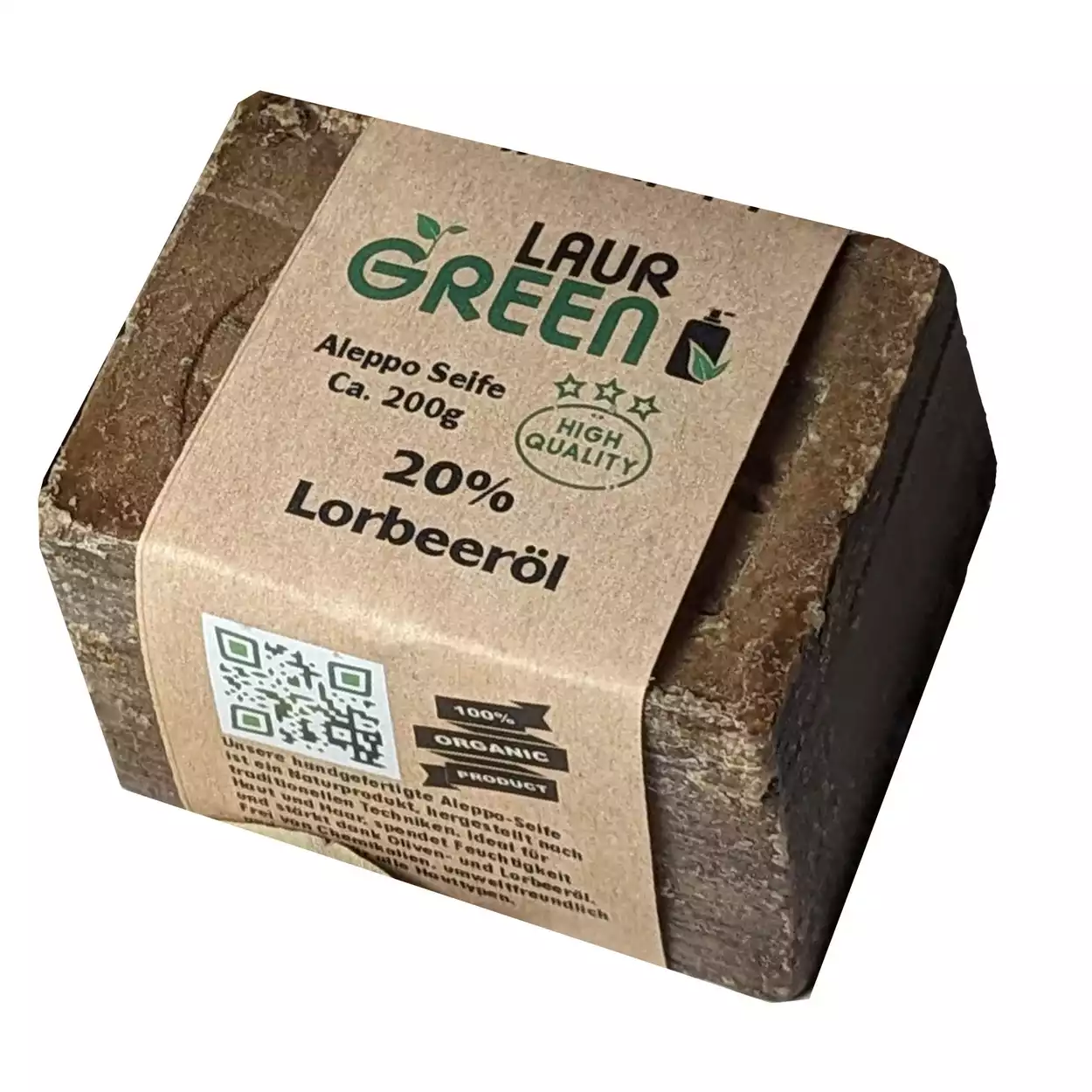 LAUR Classic - Sapone di Aleppo originale - olio di alloro 20%