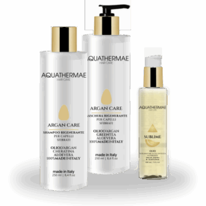 Kit Argan Per La Cura Dei Capelli Danneggiati Aquathermae